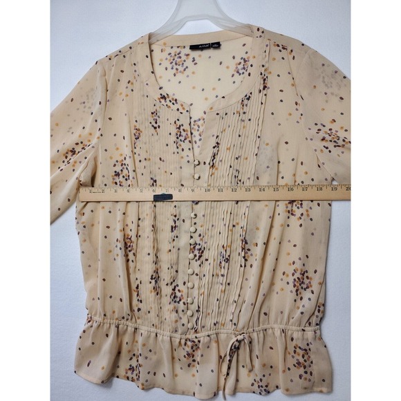 A.N.A A New Approach Women's XL Boho Style Blouse - Picture 4 of 7